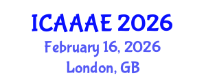 International Conference on Aeronautical and Aerospace Engineering (ICAAAE) February 16, 2026 - London, United Kingdom International Conference on Aeronautical and Aerospace Engineering (ICAAAE) February 16, 2026 - London, United Kingdom