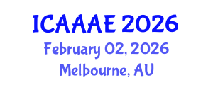 International Conference on Aeronautical and Aerospace Engineering (ICAAAE) February 02, 2026 - Melbourne, Australia International Conference on Aeronautical and Aerospace Engineering (ICAAAE) February 02, 2026 - Melbourne, Australia