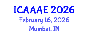 International Conference on Aeronautical and Aerospace Engineering (ICAAAE) February 16, 2026 - Mumbai, India International Conference on Aeronautical and Aerospace Engineering (ICAAAE) February 16, 2026 - Mumbai, India