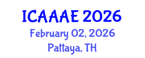 International Conference on Aeronautical and Aerospace Engineering (ICAAAE) February 02, 2026 - Pattaya, Thailand International Conference on Aeronautical and Aerospace Engineering (ICAAAE) February 02, 2026 - Pattaya, Thailand