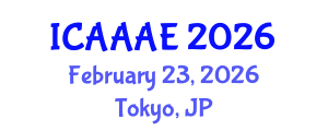 International Conference on Aeronautical and Aerospace Engineering (ICAAAE) February 23, 2026 - Tokyo, Japan International Conference on Aeronautical and Aerospace Engineering (ICAAAE) February 23, 2026 - Tokyo, Japan