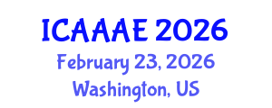 International Conference on Aeronautical and Aerospace Engineering (ICAAAE) February 23, 2026 - Washington, United States International Conference on Aeronautical and Aerospace Engineering (ICAAAE) February 23, 2026 - Washington, United States