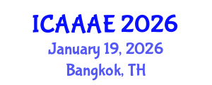 International Conference on Aeronautical and Aerospace Engineering (ICAAAE) January 19, 2026 - Bangkok, Thailand International Conference on Aeronautical and Aerospace Engineering (ICAAAE) January 19, 2026 - Bangkok, Thailand