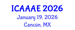International Conference on Aeronautical and Aerospace Engineering (ICAAAE) January 19, 2026 - Cancún, Mexico