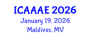 International Conference on Aeronautical and Aerospace Engineering (ICAAAE) January 19, 2026 - Maldives, Maldives International Conference on Aeronautical and Aerospace Engineering (ICAAAE) January 19, 2026 - Maldives, Maldives