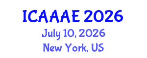 International Conference on Aeronautical and Aerospace Engineering (ICAAAE) July 10, 2026 - New York, United States International Conference on Aeronautical and Aerospace Engineering (ICAAAE) July 10, 2026 - New York, United States