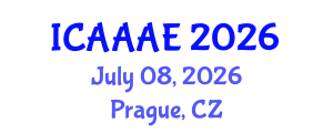 International Conference on Aeronautical and Aerospace Engineering (ICAAAE) July 08, 2026 - Prague, Czechia International Conference on Aeronautical and Aerospace Engineering (ICAAAE) July 08, 2026 - Prague, Czechia