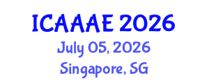 International Conference on Aeronautical and Aerospace Engineering (ICAAAE) July 05, 2026 - Singapore, Singapore International Conference on Aeronautical and Aerospace Engineering (ICAAAE) July 05, 2026 - Singapore, Singapore
