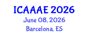 International Conference on Aeronautical and Aerospace Engineering (ICAAAE) June 08, 2026 - Barcelona, Spain International Conference on Aeronautical and Aerospace Engineering (ICAAAE) June 08, 2026 - Barcelona, Spain