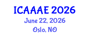 International Conference on Aeronautical and Aerospace Engineering (ICAAAE) June 22, 2026 - Oslo, Norway