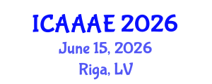 International Conference on Aeronautical and Aerospace Engineering (ICAAAE) June 15, 2026 - Riga, Latvia