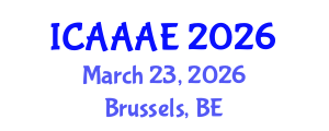 International Conference on Aeronautical and Aerospace Engineering (ICAAAE) March 23, 2026 - Brussels, Belgium International Conference on Aeronautical and Aerospace Engineering (ICAAAE) March 23, 2026 - Brussels, Belgium