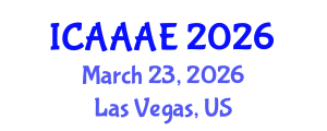 International Conference on Aeronautical and Aerospace Engineering (ICAAAE) March 23, 2026 - Las Vegas, United States International Conference on Aeronautical and Aerospace Engineering (ICAAAE) March 23, 2026 - Las Vegas, United States