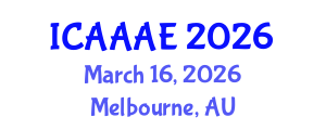 International Conference on Aeronautical and Aerospace Engineering (ICAAAE) March 16, 2026 - Melbourne, Australia International Conference on Aeronautical and Aerospace Engineering (ICAAAE) March 16, 2026 - Melbourne, Australia