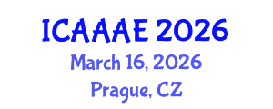 International Conference on Aeronautical and Aerospace Engineering (ICAAAE) March 16, 2026 - Prague, Czechia International Conference on Aeronautical and Aerospace Engineering (ICAAAE) March 16, 2026 - Prague, Czechia