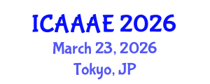 International Conference on Aeronautical and Aerospace Engineering (ICAAAE) March 23, 2026 - Tokyo, Japan International Conference on Aeronautical and Aerospace Engineering (ICAAAE) March 23, 2026 - Tokyo, Japan