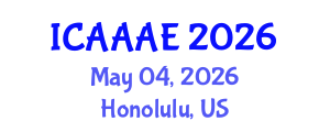International Conference on Aeronautical and Aerospace Engineering (ICAAAE) May 04, 2026 - Honolulu, United States International Conference on Aeronautical and Aerospace Engineering (ICAAAE) May 04, 2026 - Honolulu, United States