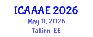 International Conference on Aeronautical and Aerospace Engineering (ICAAAE) May 11, 2026 - Tallinn, Estonia International Conference on Aeronautical and Aerospace Engineering (ICAAAE) May 11, 2026 - Tallinn, Estonia