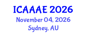International Conference on Aeronautical and Aerospace Engineering (ICAAAE) November 04, 2026 - Sydney, Australia International Conference on Aeronautical and Aerospace Engineering (ICAAAE) November 04, 2026 - Sydney, Australia