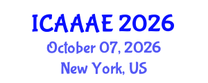 International Conference on Aeronautical and Aerospace Engineering (ICAAAE) October 07, 2026 - New York, United States International Conference on Aeronautical and Aerospace Engineering (ICAAAE) October 07, 2026 - New York, United States