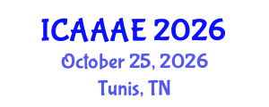 International Conference on Aeronautical and Aerospace Engineering (ICAAAE) October 25, 2026 - Tunis, Tunisia International Conference on Aeronautical and Aerospace Engineering (ICAAAE) October 25, 2026 - Tunis, Tunisia