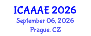 International Conference on Aeronautical and Aerospace Engineering (ICAAAE) September 06, 2026 - Prague, Czechia International Conference on Aeronautical and Aerospace Engineering (ICAAAE) September 06, 2026 - Prague, Czechia