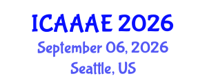 International Conference on Aeronautical and Aerospace Engineering (ICAAAE) September 06, 2026 - Seattle, United States International Conference on Aeronautical and Aerospace Engineering (ICAAAE) September 06, 2026 - Seattle, United States