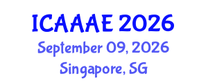 International Conference on Aeronautical and Aerospace Engineering (ICAAAE) September 09, 2026 - Singapore, Singapore International Conference on Aeronautical and Aerospace Engineering (ICAAAE) September 09, 2026 - Singapore, Singapore