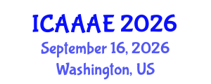 International Conference on Aeronautical and Aerospace Engineering (ICAAAE) September 16, 2026 - Washington, United States