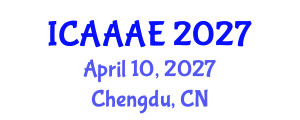 International Conference on Aeronautical and Aerospace Engineering (ICAAAE) April 10, 2027 - Chengdu, China International Conference on Aeronautical and Aerospace Engineering (ICAAAE) April 10, 2027 - Chengdu, China