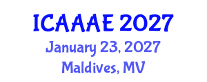 International Conference on Aeronautical and Aerospace Engineering (ICAAAE) January 23, 2027 - Maldives, Maldives International Conference on Aeronautical and Aerospace Engineering (ICAAAE) January 23, 2027 - Maldives, Maldives