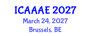 International Conference on Aeronautical and Aerospace Engineering (ICAAAE) March 24, 2027 - Brussels, Belgium International Conference on Aeronautical and Aerospace Engineering (ICAAAE) March 24, 2027 - Brussels, Belgium