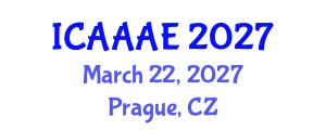 International Conference on Aeronautical and Aerospace Engineering (ICAAAE) March 22, 2027 - Prague, Czechia International Conference on Aeronautical and Aerospace Engineering (ICAAAE) March 22, 2027 - Prague, Czechia