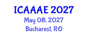 International Conference on Aeronautical and Aerospace Engineering (ICAAAE) May 08, 2027 - Bucharest, Romania International Conference on Aeronautical and Aerospace Engineering (ICAAAE) May 08, 2027 - Bucharest, Romania