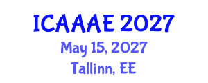 International Conference on Aeronautical and Aerospace Engineering (ICAAAE) May 15, 2027 - Tallinn, Estonia International Conference on Aeronautical and Aerospace Engineering (ICAAAE) May 15, 2027 - Tallinn, Estonia