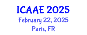 International Conference on Aeronautical and Astronautical Engineering (ICAAE) February 22, 2025 - Paris, France