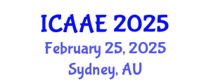 International Conference on Aeronautical and Astronautical Engineering (ICAAE) February 25, 2025 - Sydney, Australia