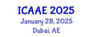 International Conference on Aeronautical and Astronautical Engineering (ICAAE) January 28, 2025 - Dubai, United Arab Emirates
