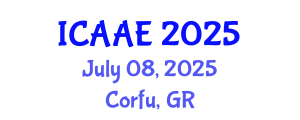 International Conference on Aeronautical and Astronautical Engineering (ICAAE) July 08, 2025 - Corfu, Greece