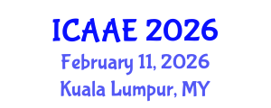 International Conference on Aeronautical and Astronautical Engineering (ICAAE) February 11, 2026 - Kuala Lumpur, Malaysia