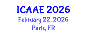 International Conference on Aeronautical and Astronautical Engineering (ICAAE) February 22, 2026 - Paris, France