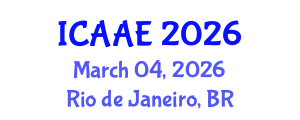 International Conference on Aeronautical and Astronautical Engineering (ICAAE) March 04, 2026 - Rio de Janeiro, Brazil