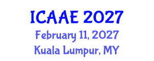 International Conference on Aeronautical and Astronautical Engineering (ICAAE) February 11, 2027 - Kuala Lumpur, Malaysia International Conference on Aeronautical and Astronautical Engineering (ICAAE) February 11, 2027 - Kuala Lumpur, Malaysia
