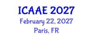 International Conference on Aeronautical and Astronautical Engineering (ICAAE) February 22, 2027 - Paris, France