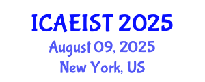 International Conference on Aeronautical Engineering and Innovative Spacecraft Technologies (ICAEIST) August 09, 2025 - New York, United States