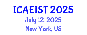 International Conference on Aeronautical Engineering and Innovative Spacecraft Technologies (ICAEIST) July 12, 2025 - New York, United States