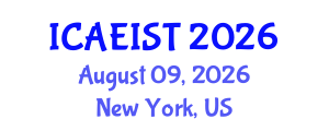 International Conference on Aeronautical Engineering and Innovative Spacecraft Technologies (ICAEIST) August 09, 2026 - New York, United States