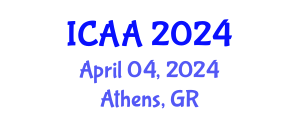 International Conference on Aeronautics and Aeroengineering (ICAA) April 04, 2024 - Athens, Greece