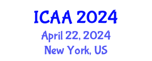 International Conference on Aeronautics and Aeroengineering (ICAA) April 22, 2024 - New York, United States