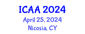 International Conference on Aeronautics and Aeroengineering (ICAA) April 25, 2024 - Nicosia, Cyprus